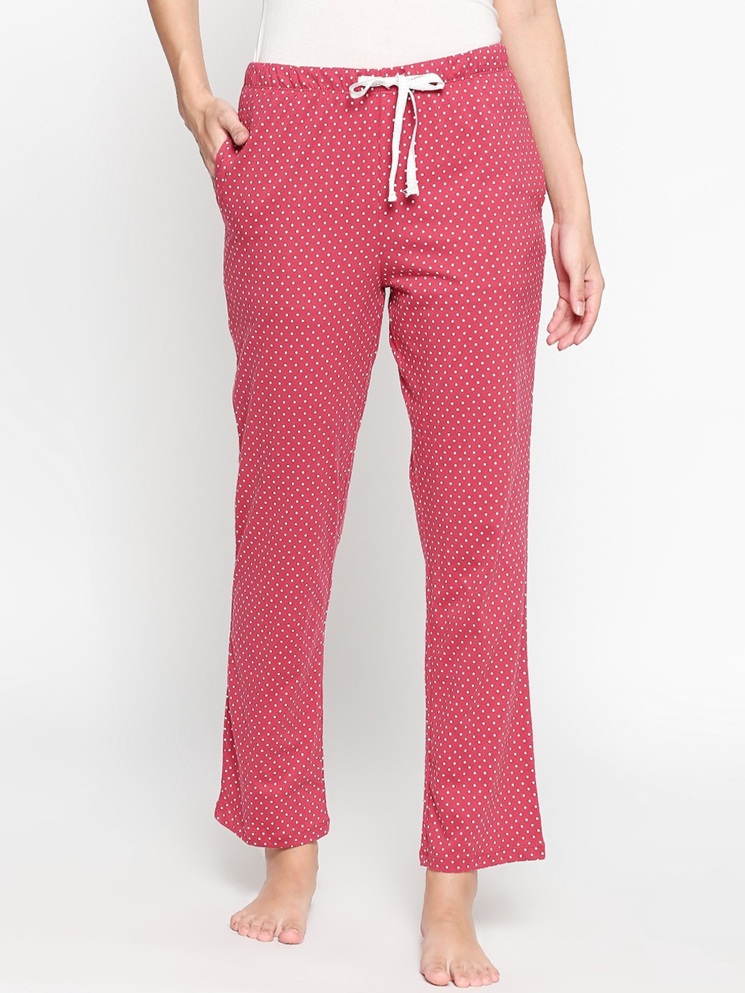 Dreamz by Pantaloons Women Pink Printed Lounge Pants