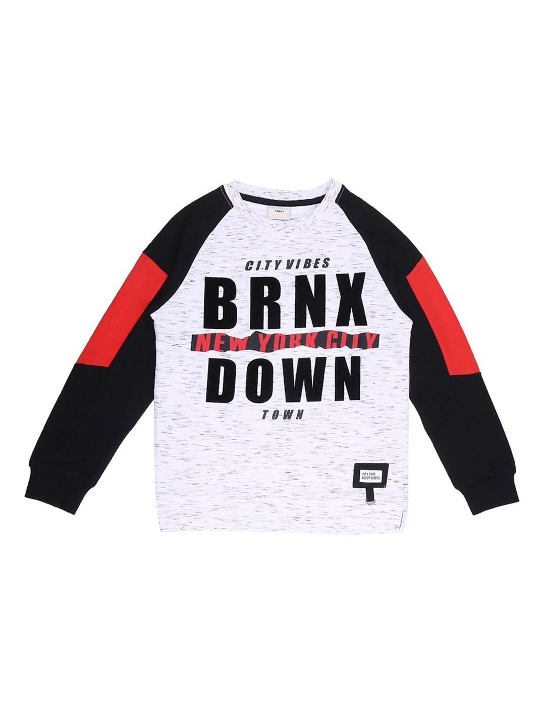

Pantaloons Junior Boys White Printed Sweatshirt