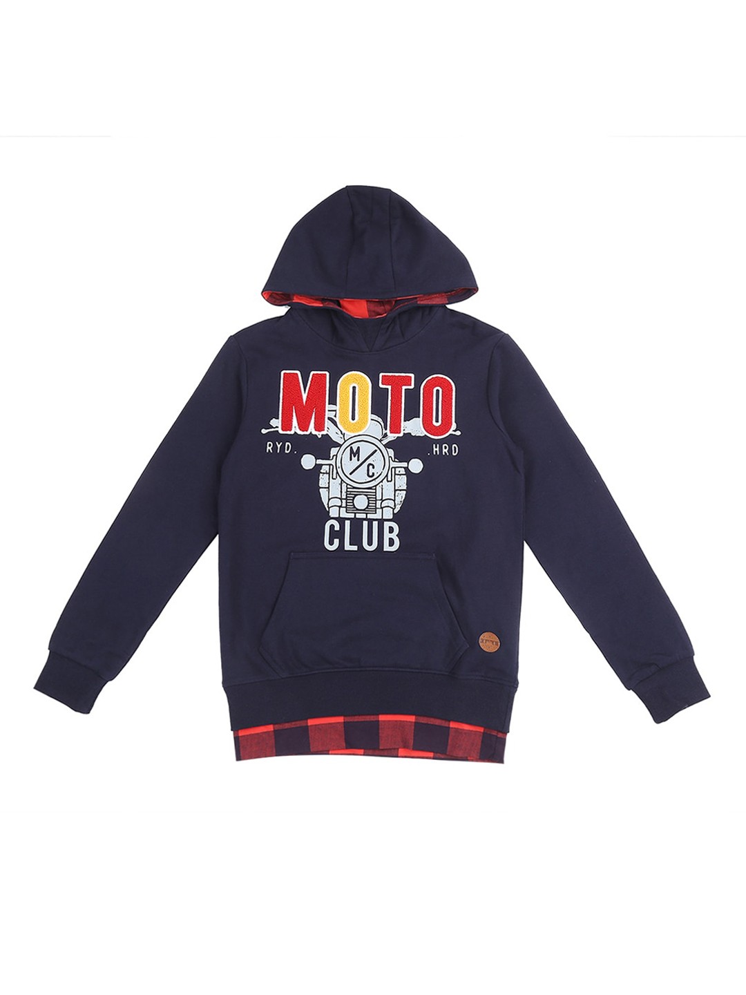 

Pantaloons Junior Boys Navy Blue Printed Sweatshirt