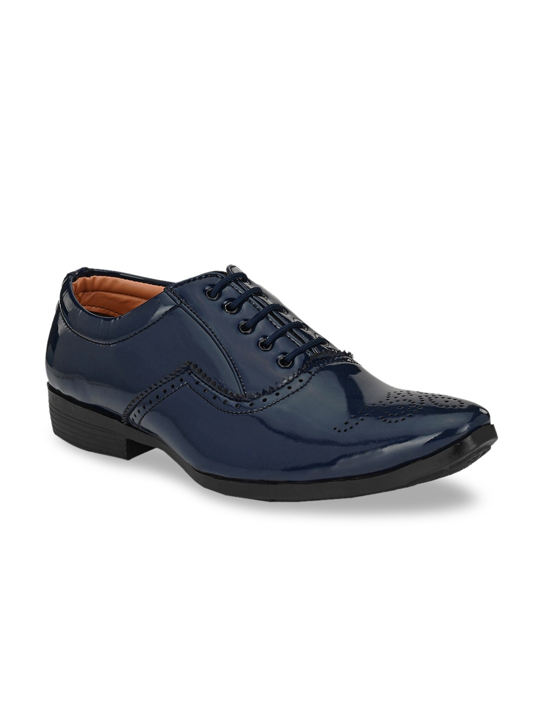 

BUCIK Men Blue Solid Formal Derbys