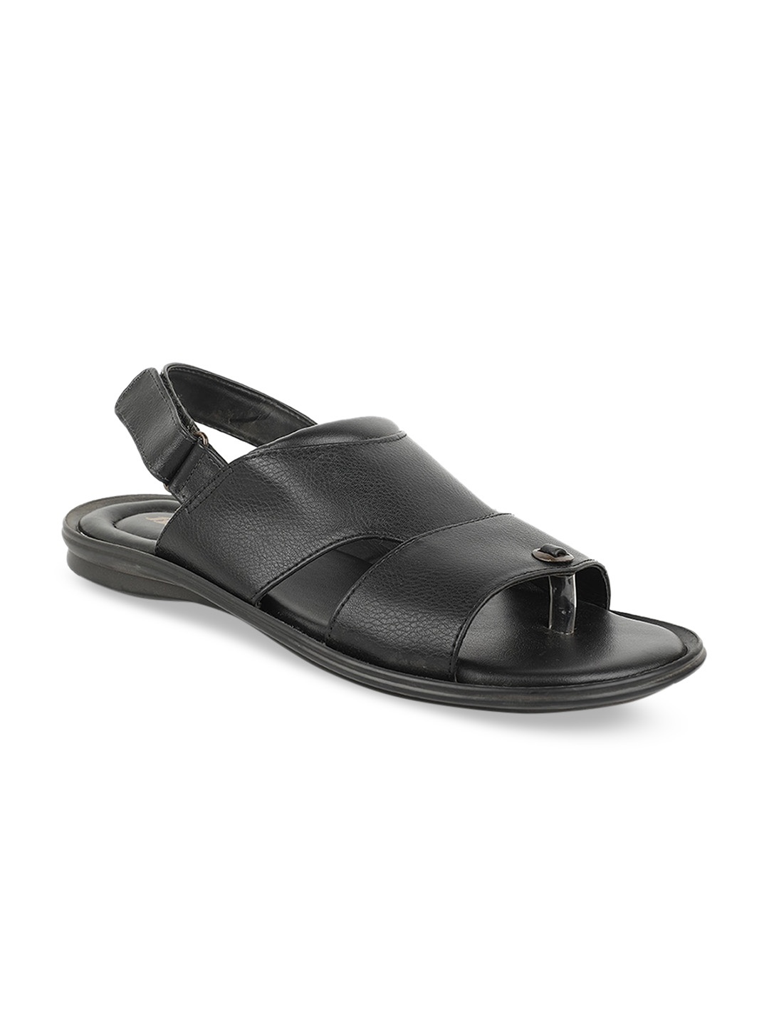 

Bata Men Black Solid Comfort Sandals