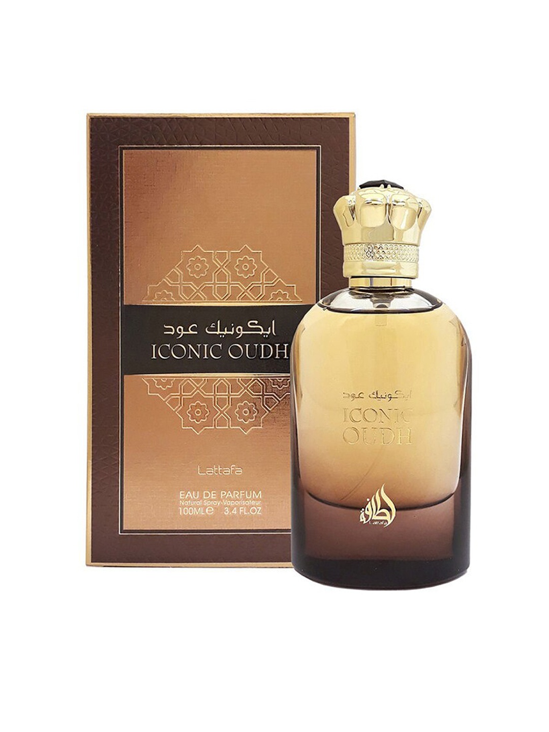 

Lattafa Unisex Iconic Oud Eau De Parfum 100ml, Brown