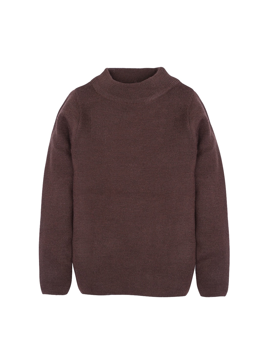 

RVK Infant Kids Brown Solid Acrlic Pullover Sweater