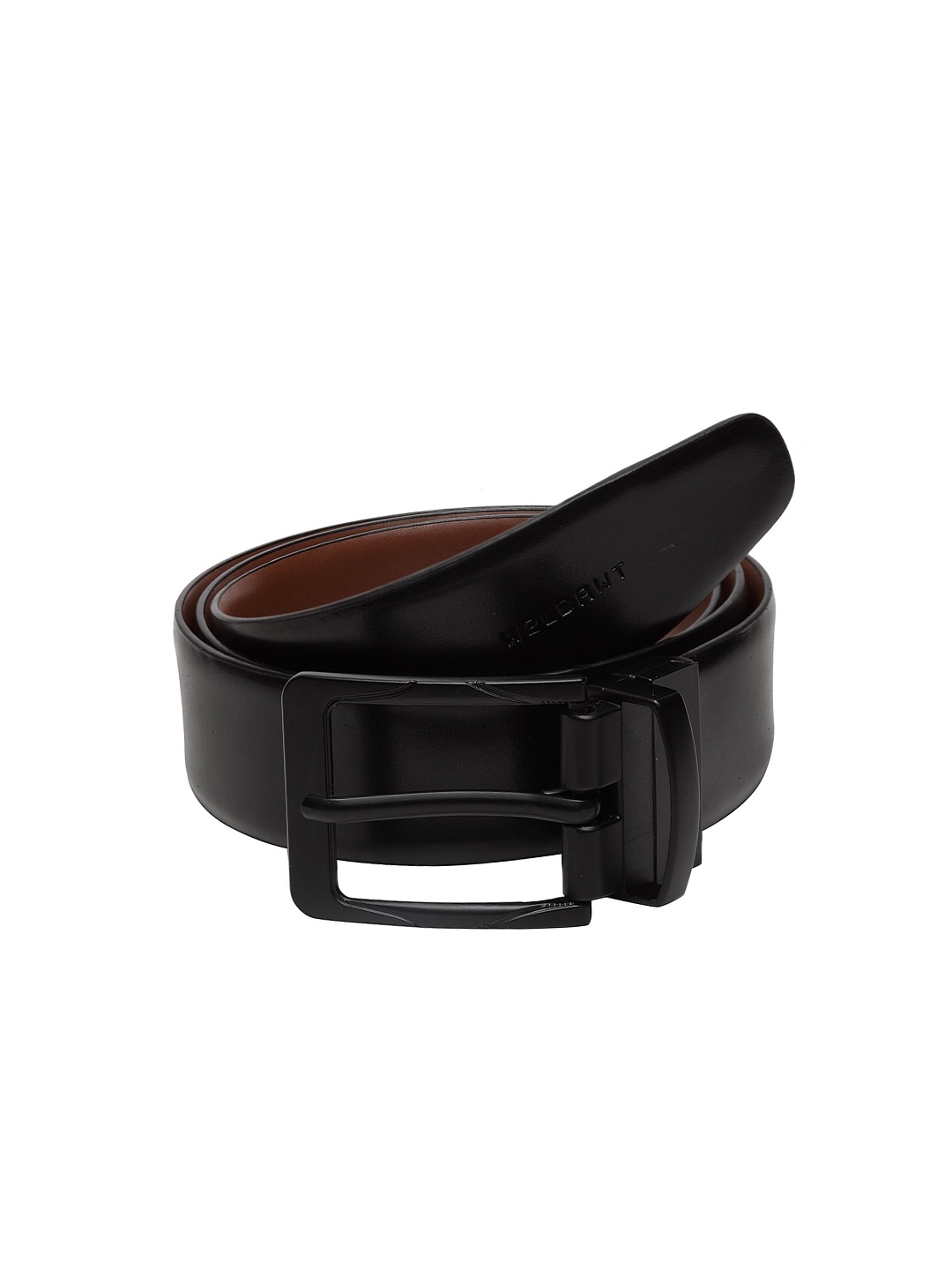 

WELBAWT Men Black & Brown Solid Reversible Leather Belt