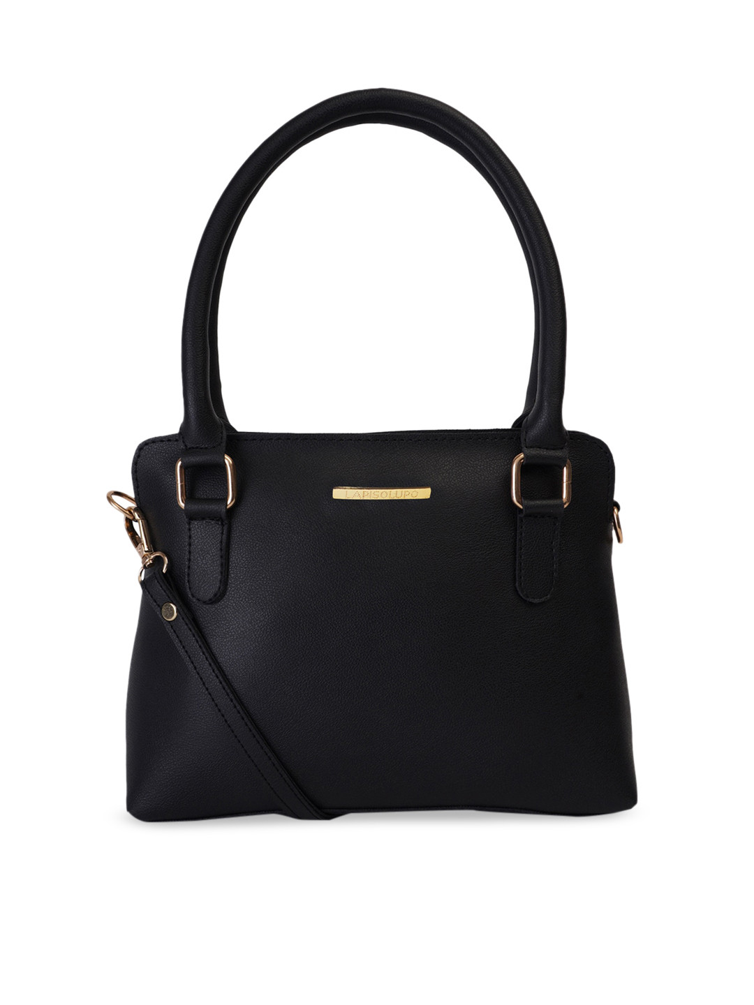 

Lapis O Lupo Black Solid Handheld Bag