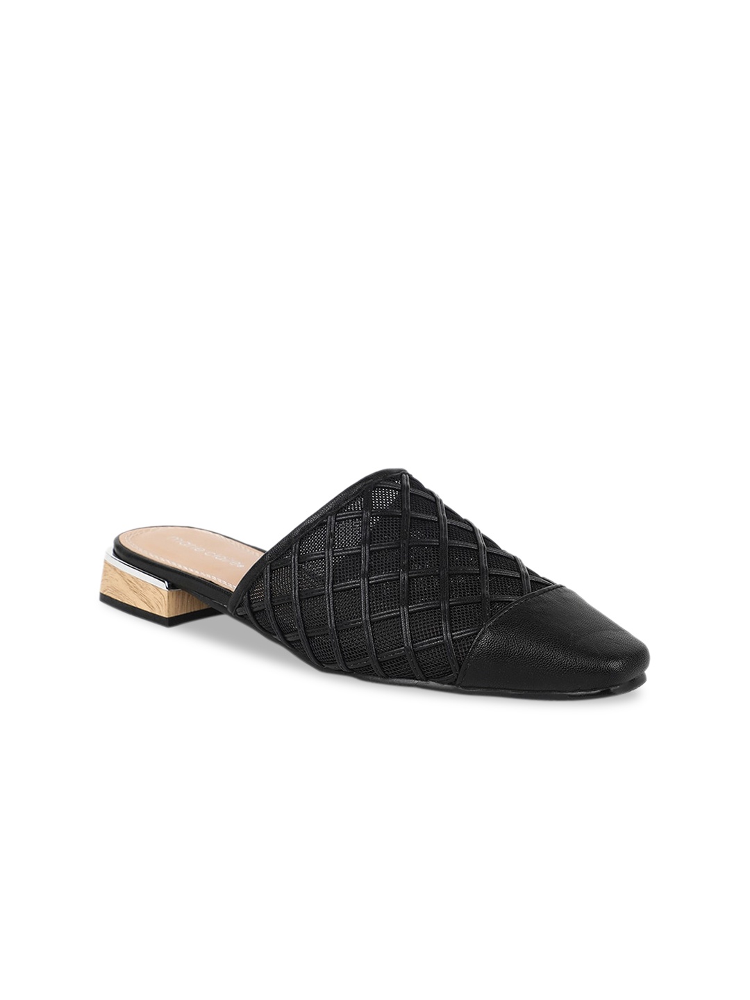 

Marie Claire Women Black Textured Mules