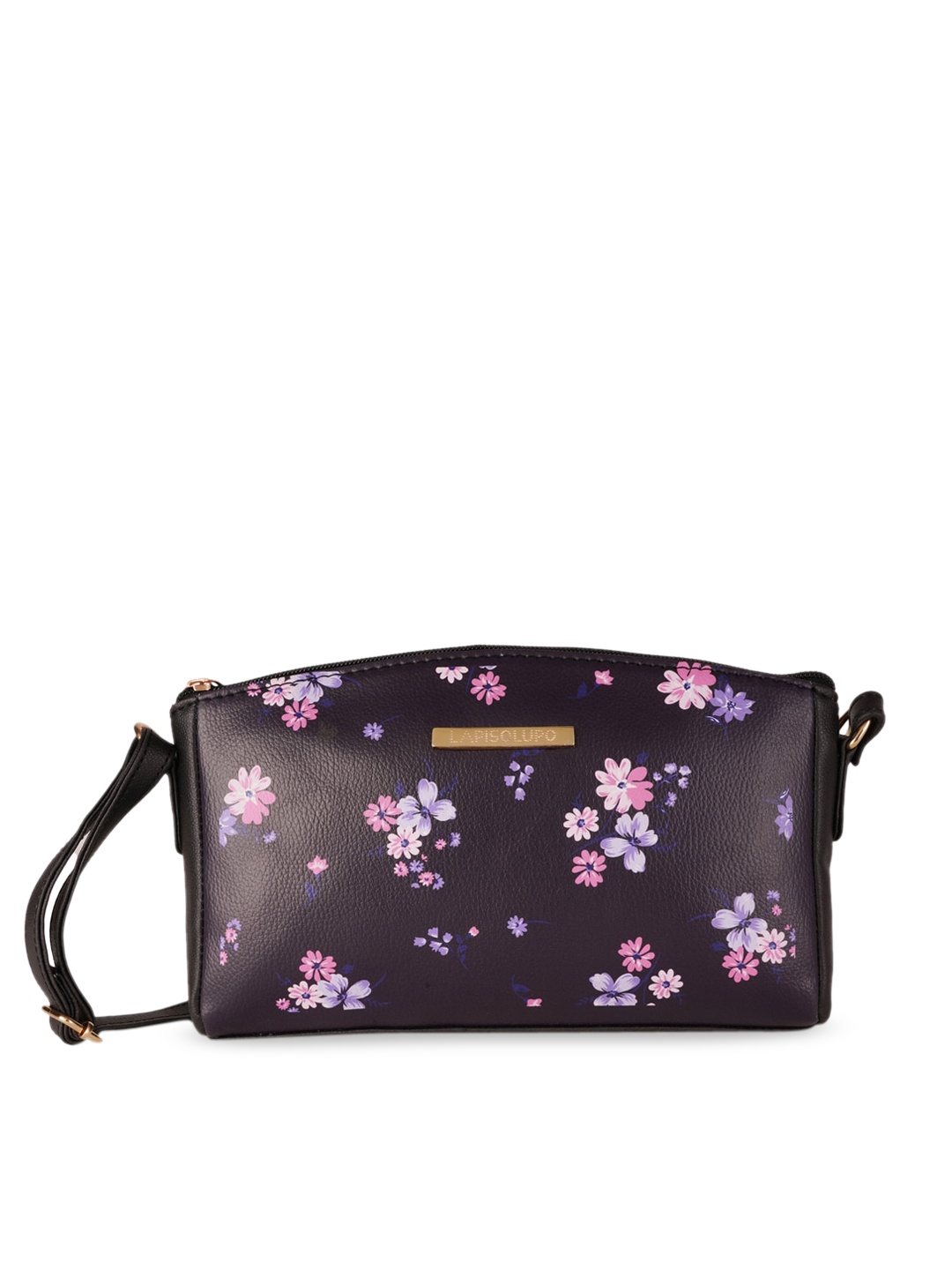 

Lapis O Lupo Black Printed Sling Bag