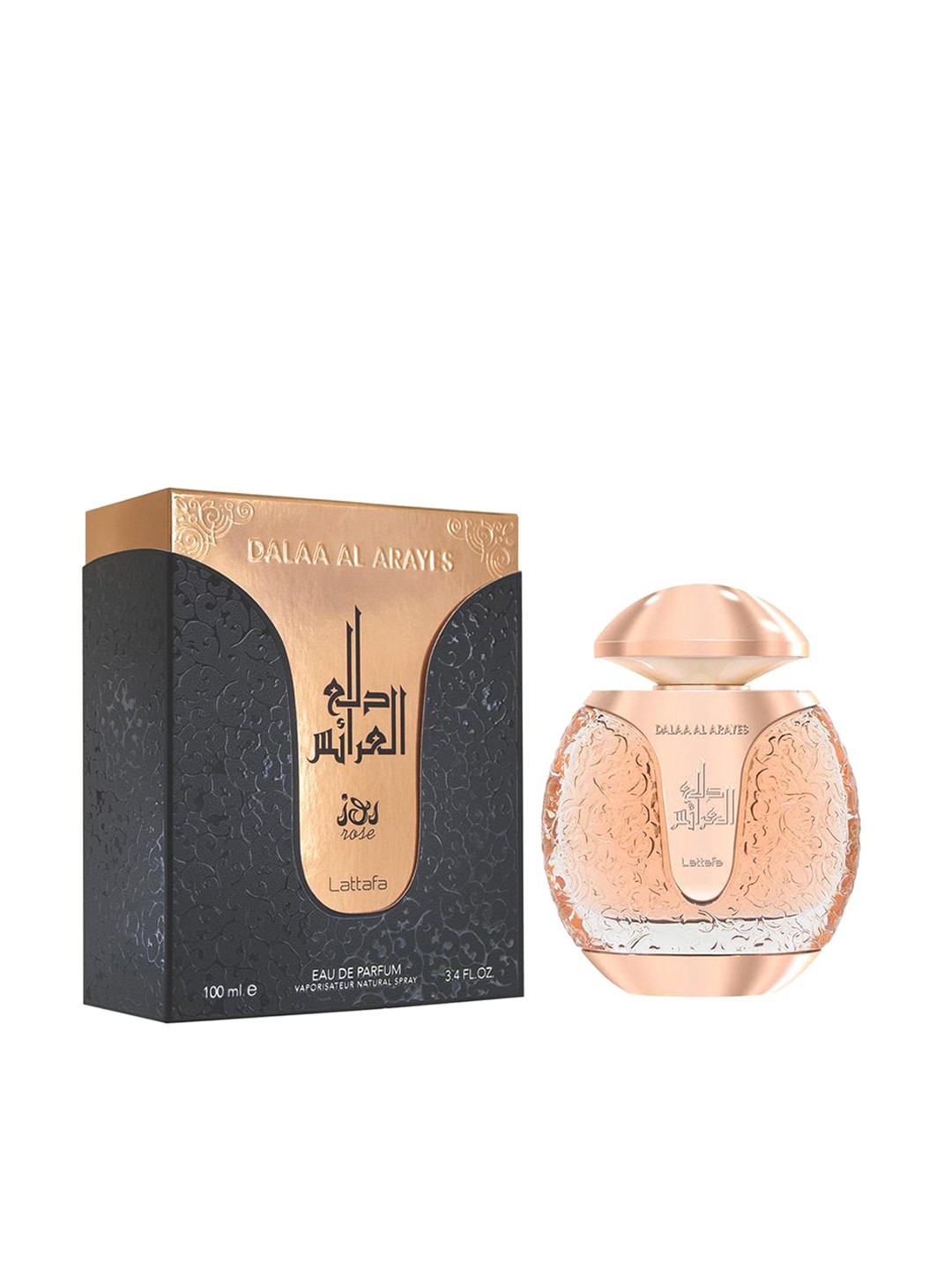 

Lattafa Unisex Dalaa Al Arayes Rose Eau De Parfum 100ml, Pink