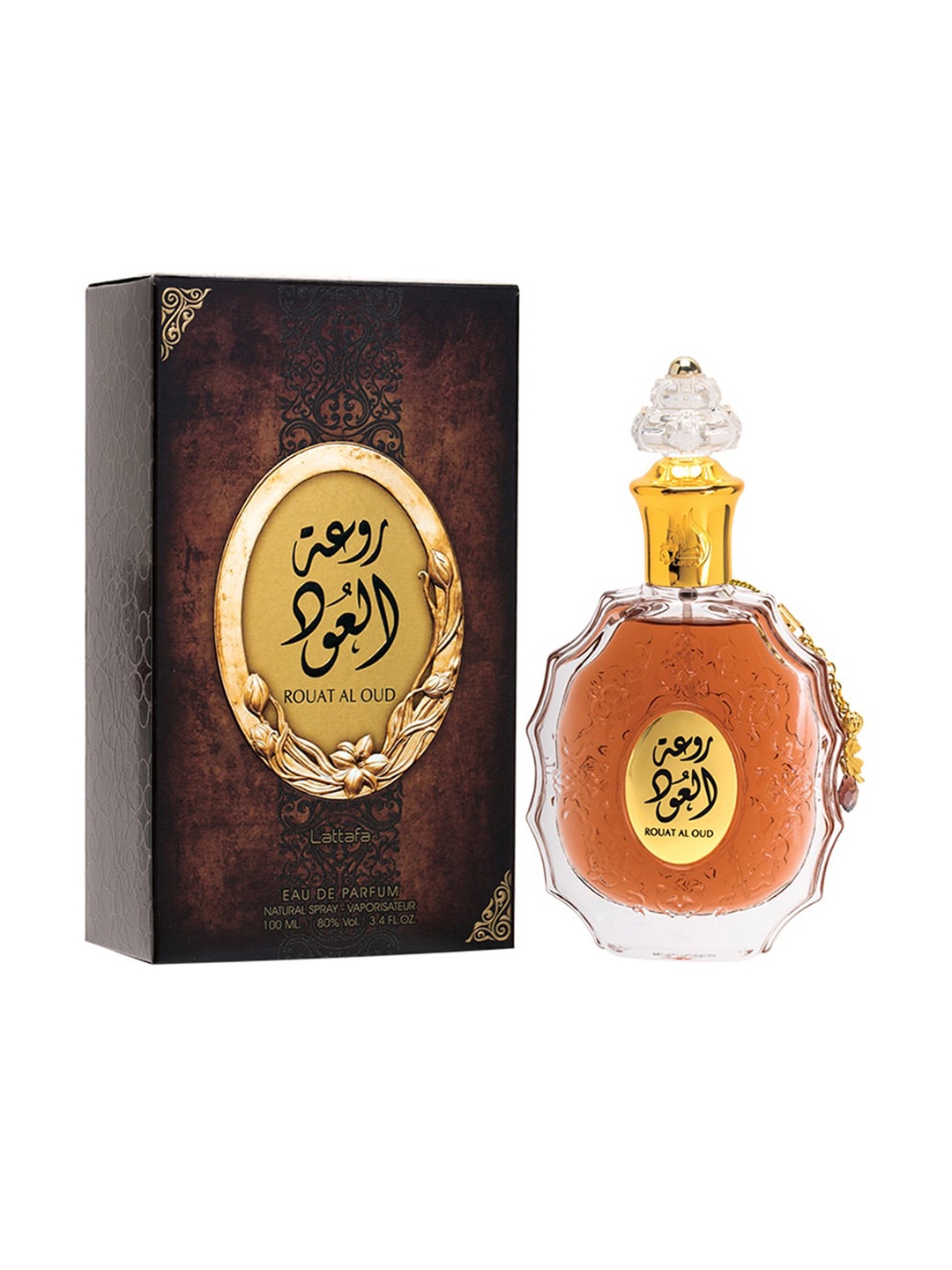 

Lattafa Unisex ROUAT AL OUD Special Oud Edition Eau De Parfum 100ml, Brown