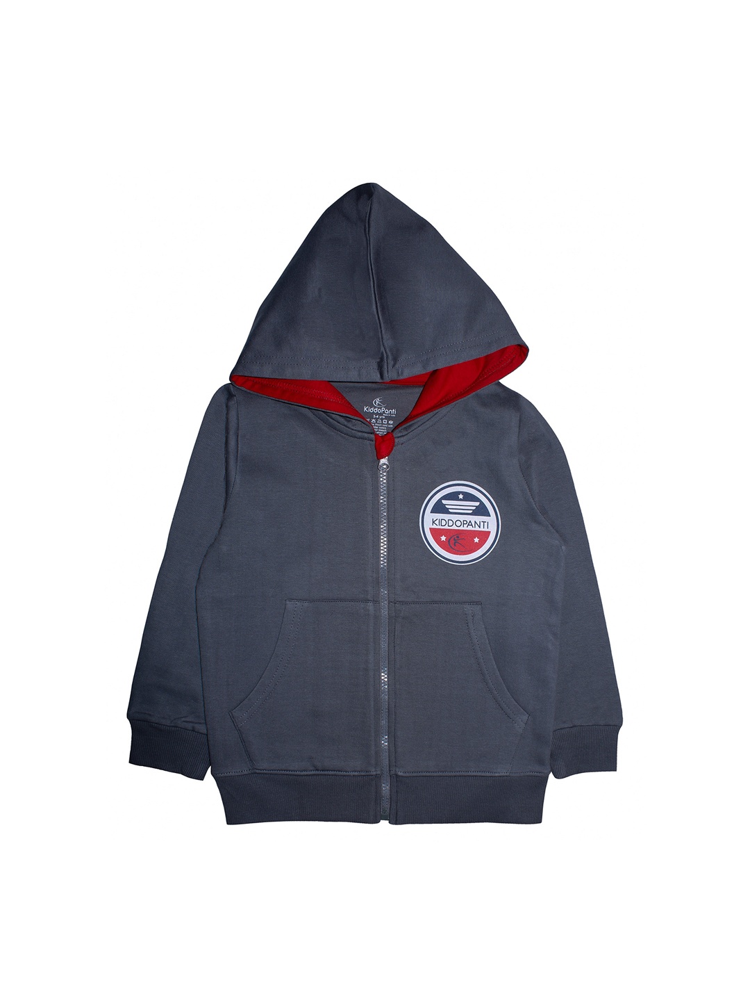 

KiddoPanti Boys Grey Solid Sweatshirt