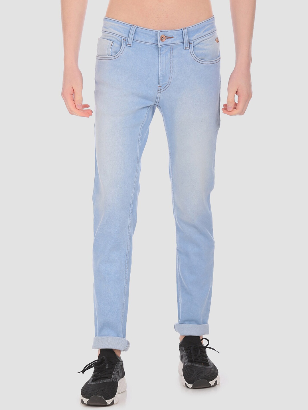 

Flying Machine Men Blue Slim Fit Mid-Rise Clean Look Jeans