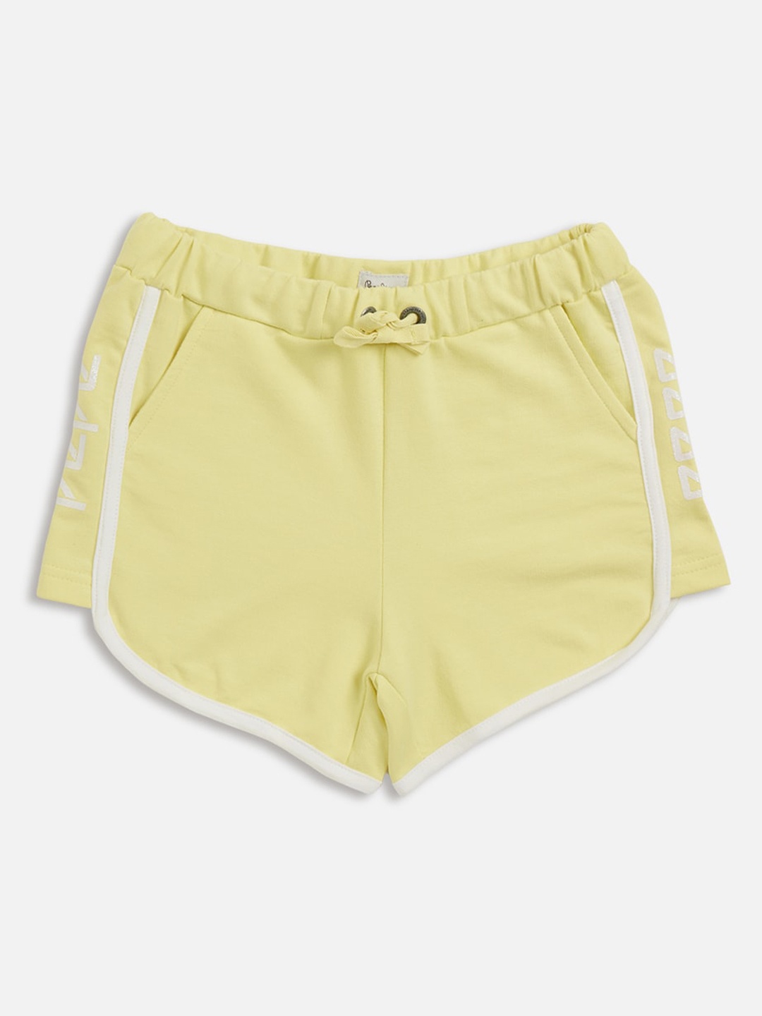 

Pepe Jeans Girls Lime Green Solid Skinny Fit Regular Shorts