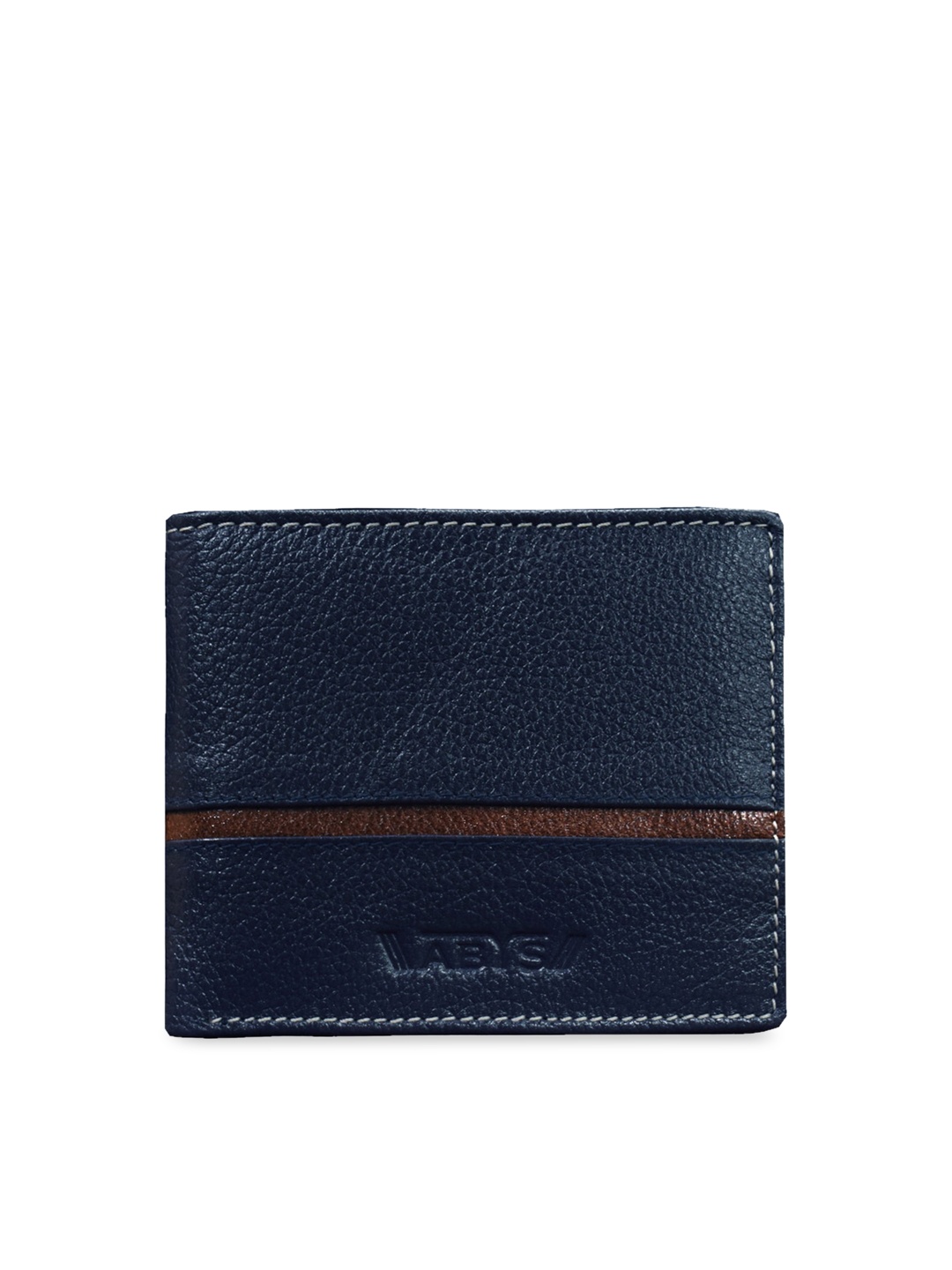 

ABYS Unisex Blue & Tan Brown Genuine Leather Accessory Gift Set