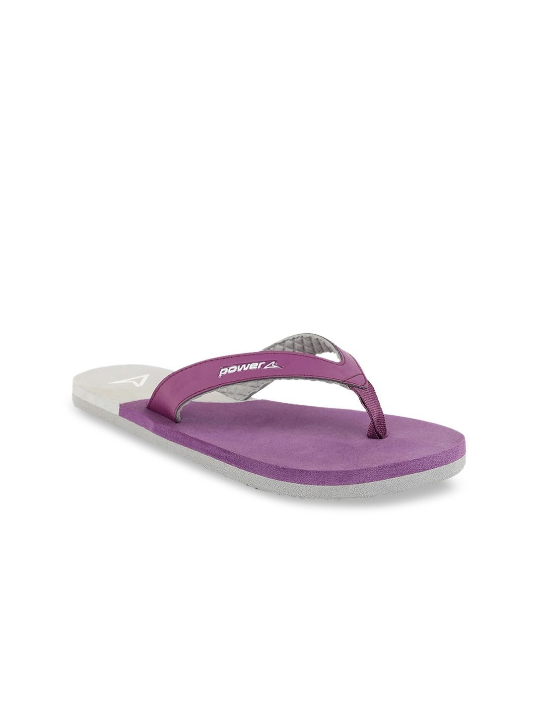 

Power Women Purple & White Colourblocked Thong Flip-Flops