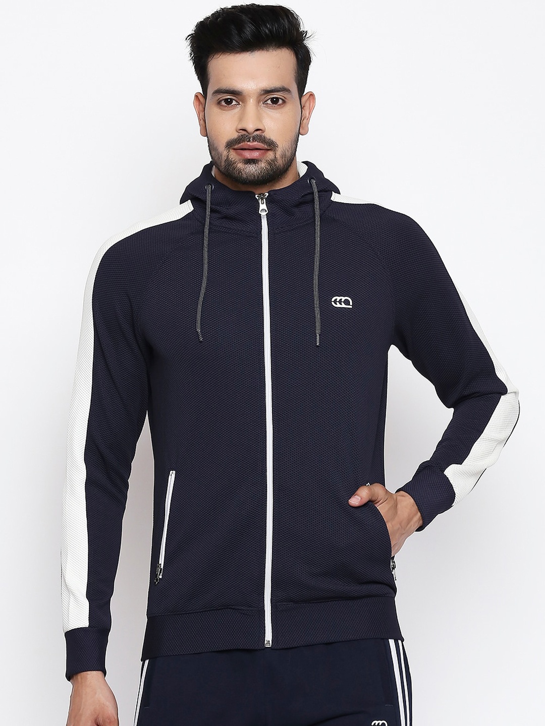 

Ajile by Pantaloons Men Navy Blue Solid Sweatshirt
