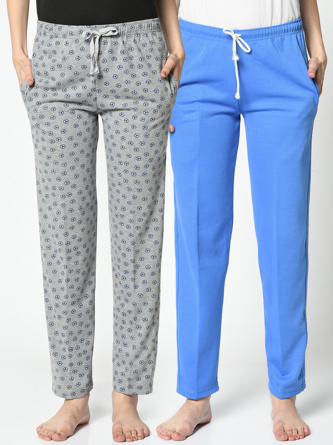 

VIMAL JONNEY Women Pack of 2 Track Pants, Green