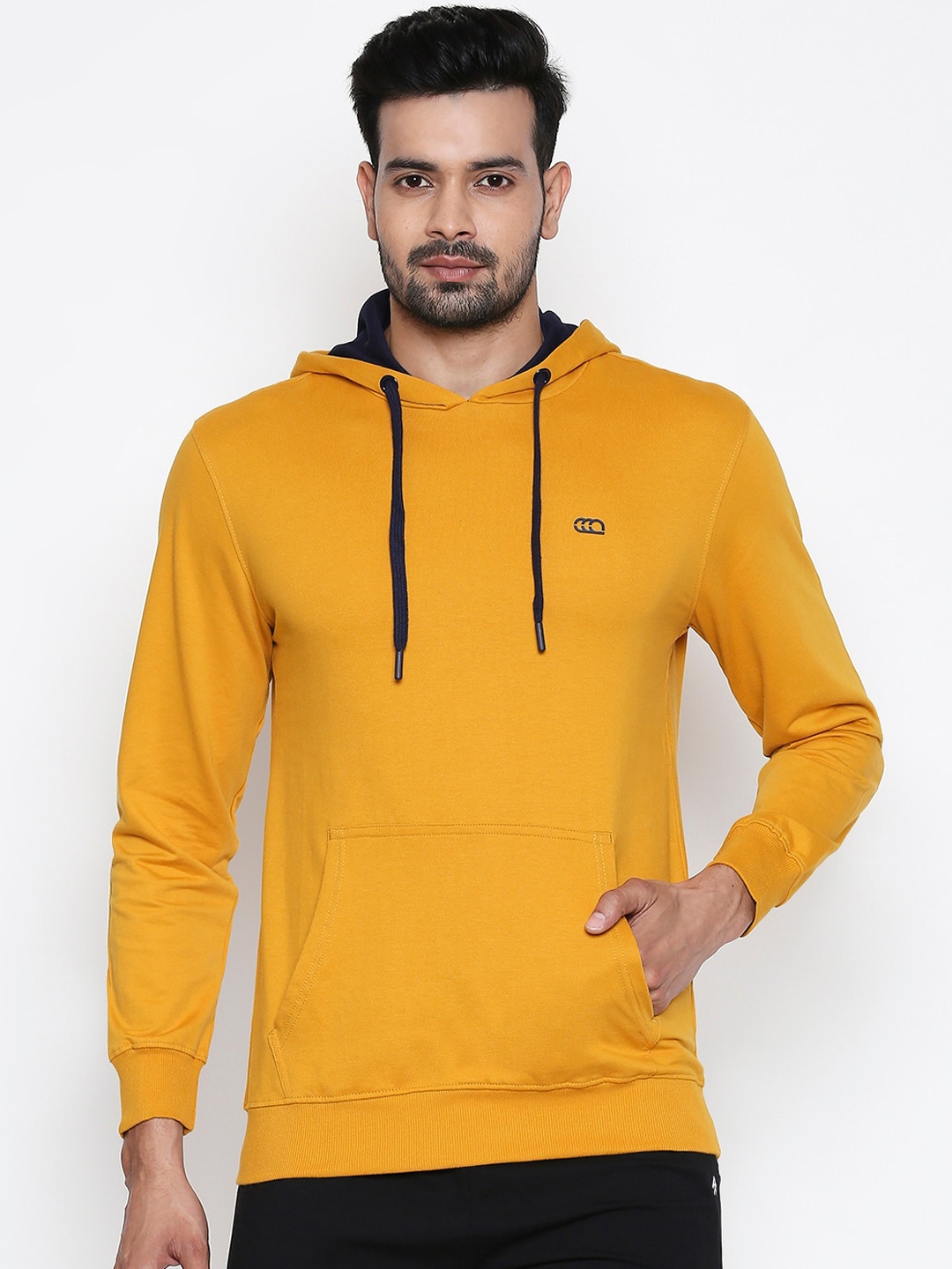 

Ajile by Pantaloons Men Mustard Solid Sweatshirt