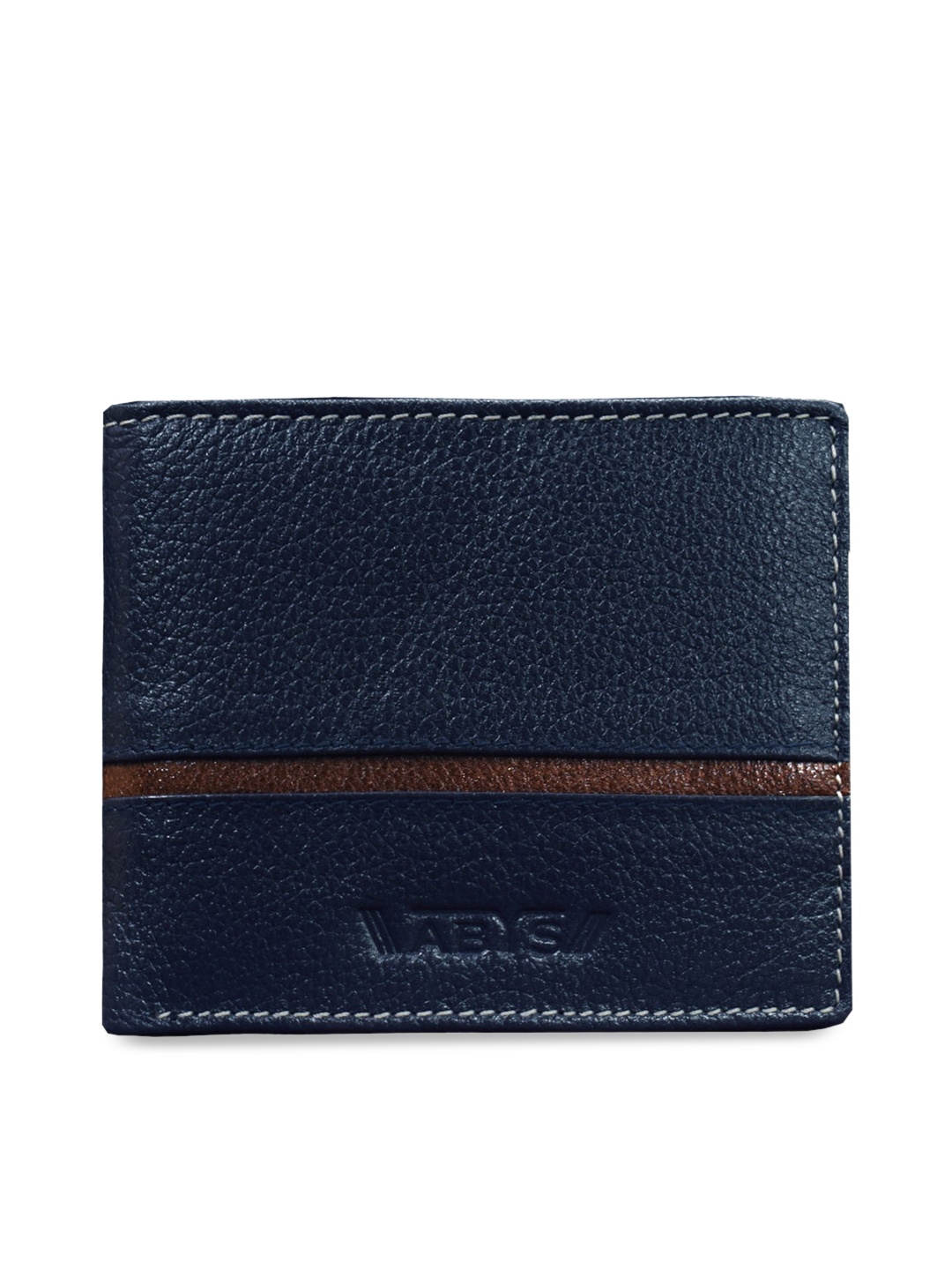 

ABYS Unisex Navy Blue & Mustard Yellow Genuine Leather Accessory Gift Set