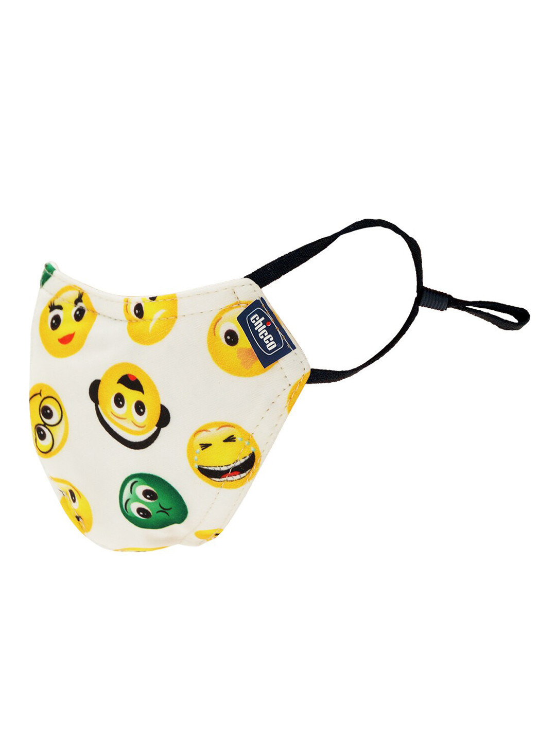 

Chicco Kids White & Yellow Printed 6-Ply Anti-Pollution Reusable Protective Outdoor Mask