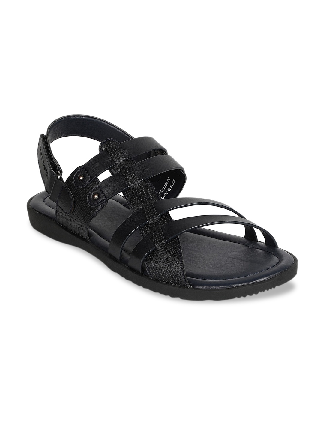 

Red Tape Men Navy Blue Solid Comfort Sandals