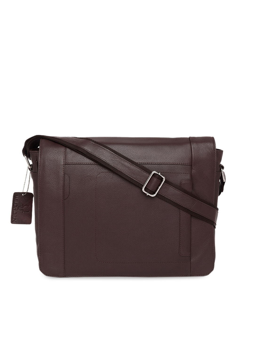 

WildHorn Men Brown Solid Genuine Leather Messenger Bag