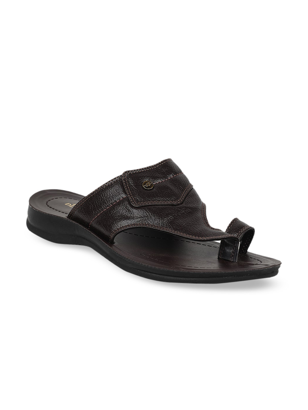 

Bata Men Brown Solid Comfort Sandals