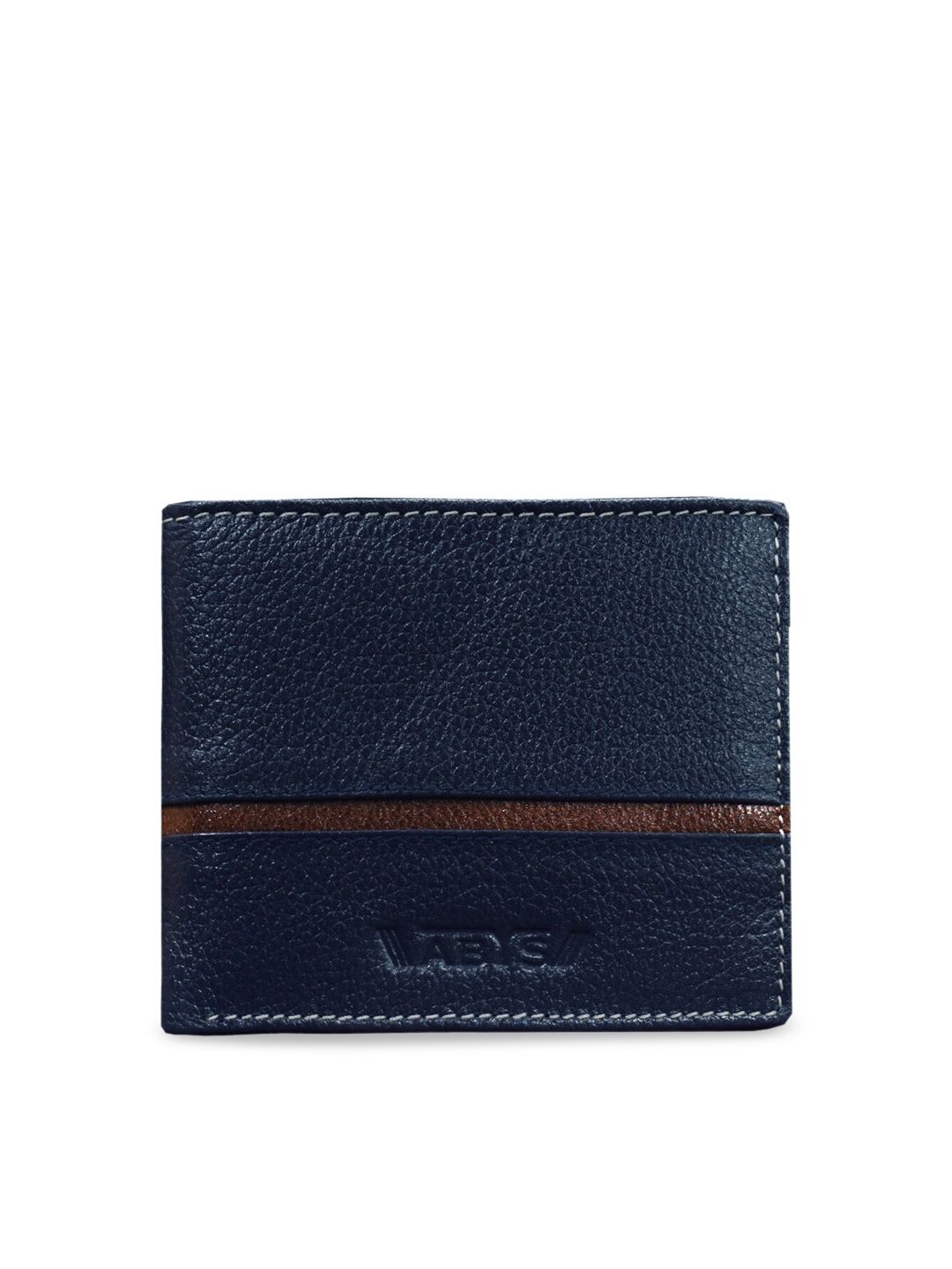 

ABYS Unisex Blue & Tan Brown Genuine Leather Accessory Gift Set