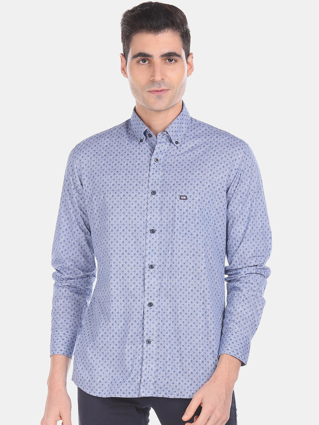 

Arrow Sport Men Blue Regular Fit Printed Cotton Casual Shirt
