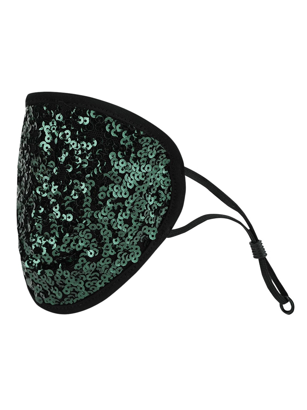 

Kazo Women Green Sequinned Reusable 2-Ply Protective Outdoor Mask