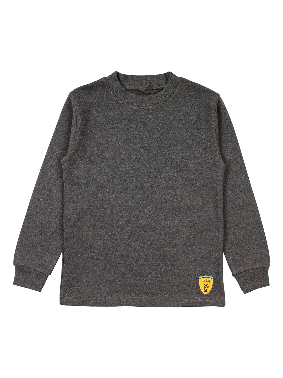 

Lil Lollipop Kids Grey Solid Sweatshirt