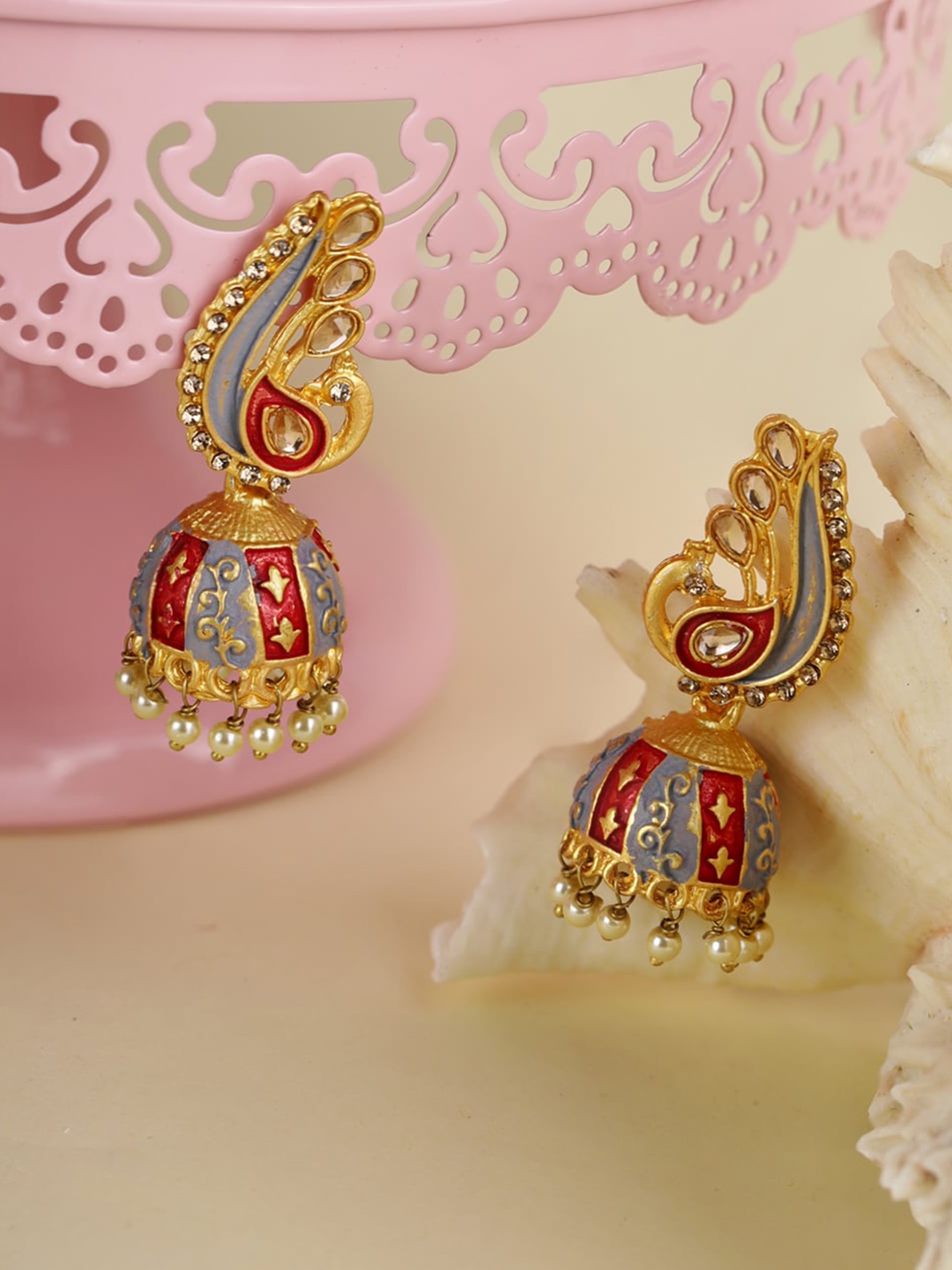 

Priyaasi Multicoloured Contemporary Jhumkas, Multi