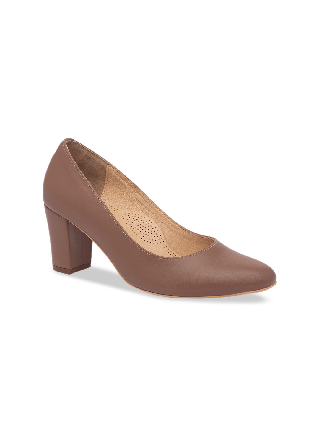 

Inc 5 Women Tan Brown Solid Pumps