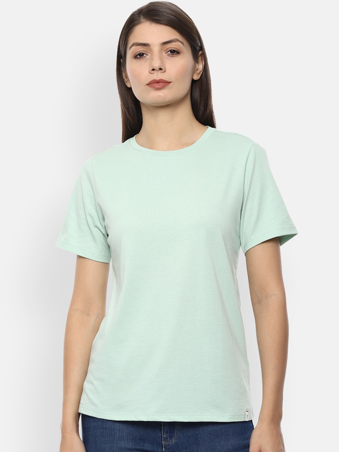 

Van Heusen Woman Green Solid Top