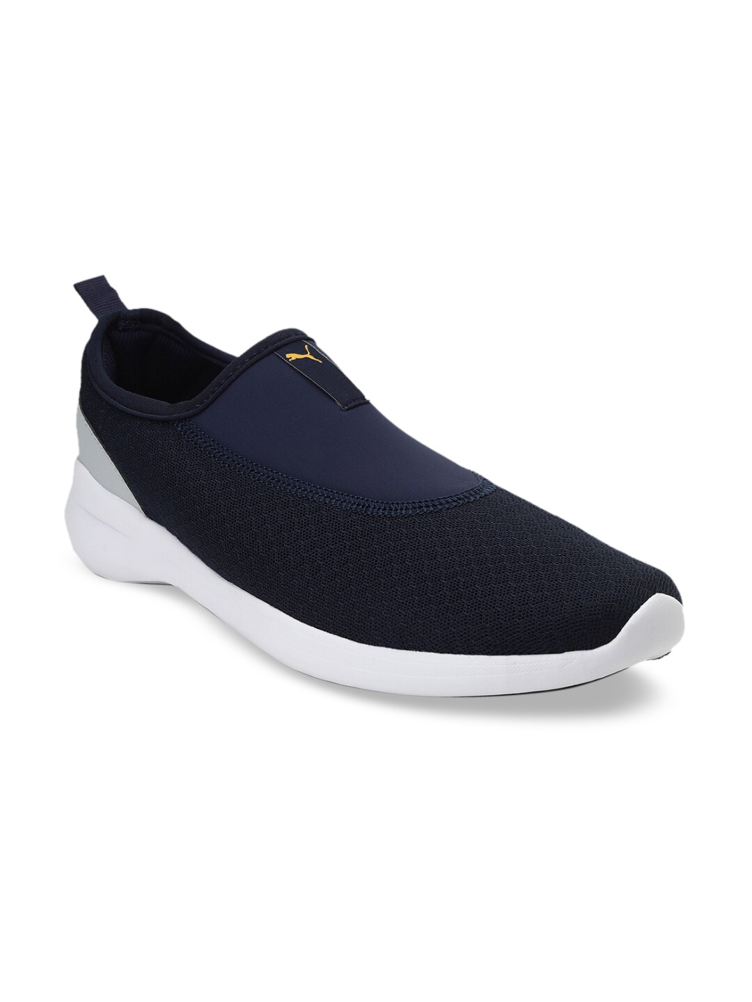 

Puma Men Navy Blue Woven Design Sneakers