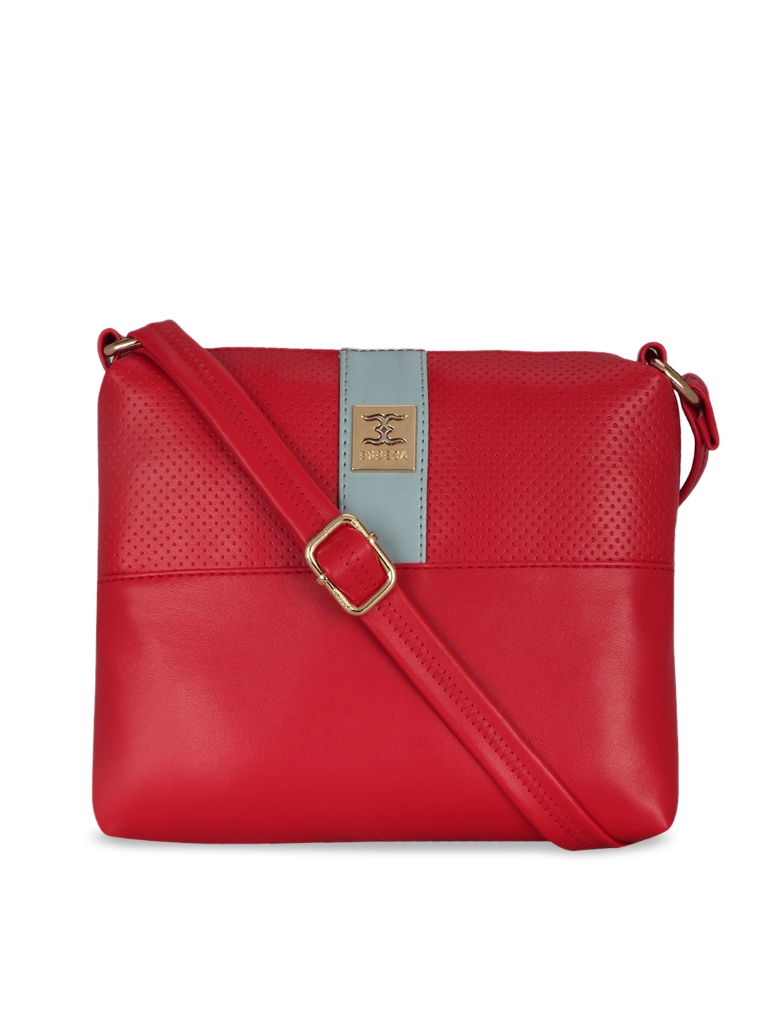 

ESBEDA Red & Blue Textured Sling Bag