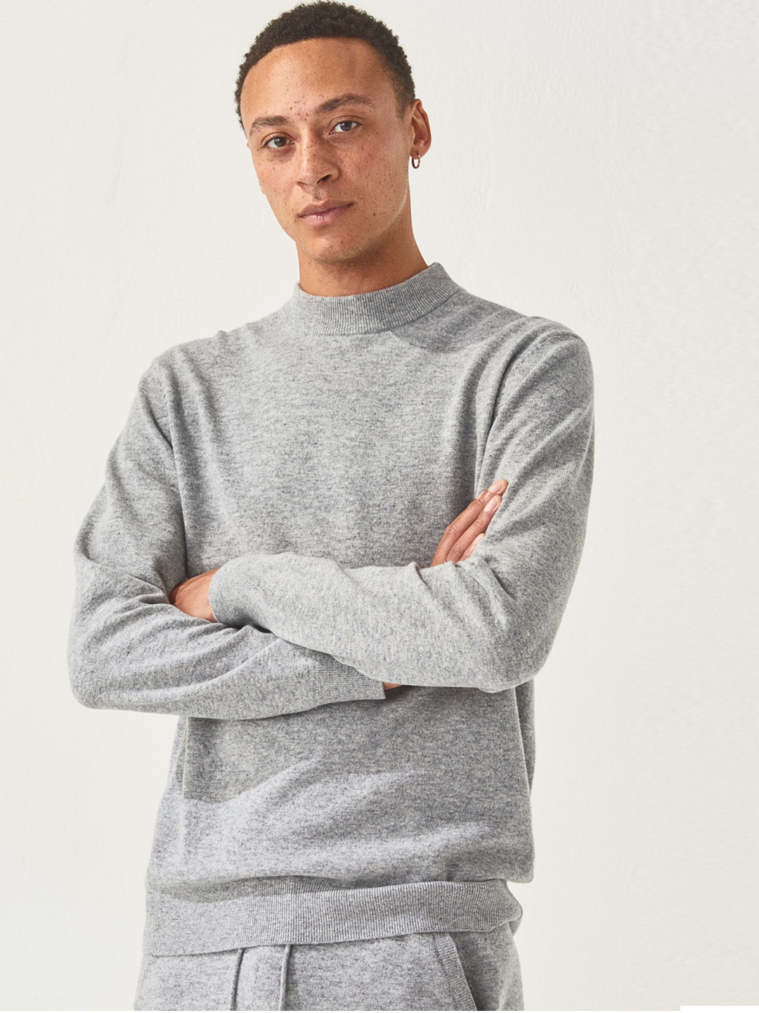 

H&M Men Grey Merino Wool Jumper
