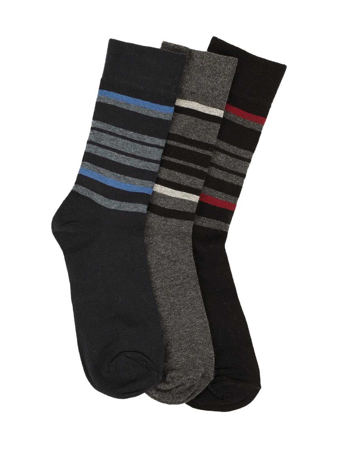 

Alvaro Castagnino Men Pack of 3 Multicoloured Calf-Length Socks, Multi