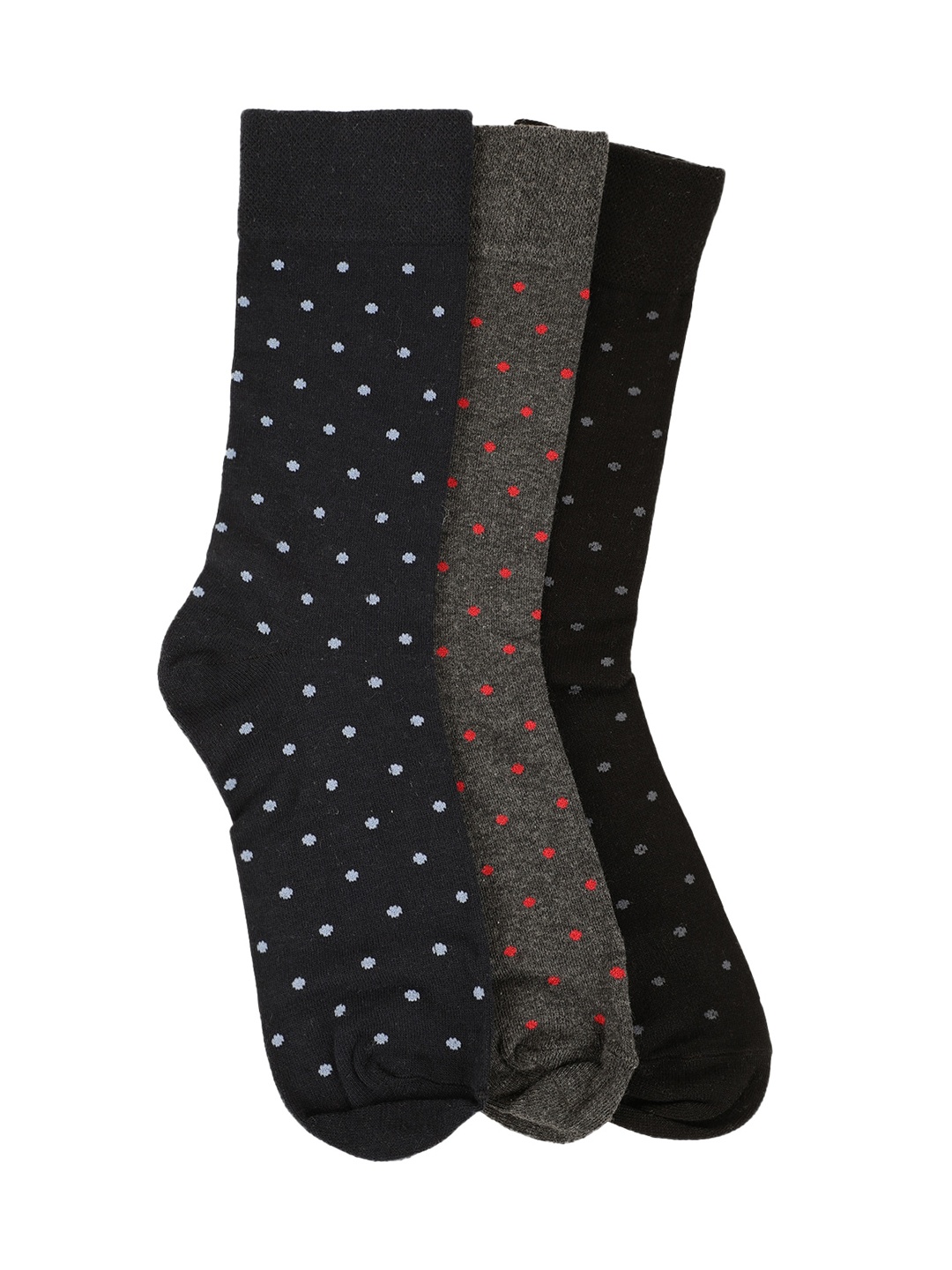 

Alvaro Castagnino Men Pack Of 3 Assorted Calf-Length Socks, Black