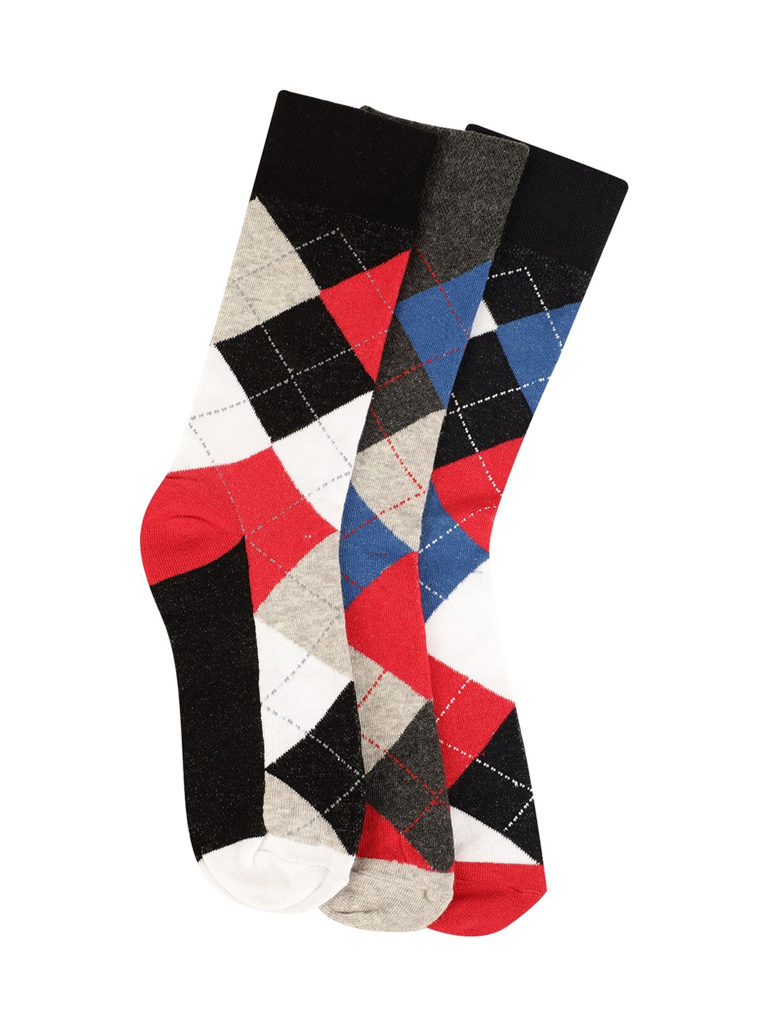 

Alvaro Castagnino Men Pack of 3 Assorted Calf-Length Socks