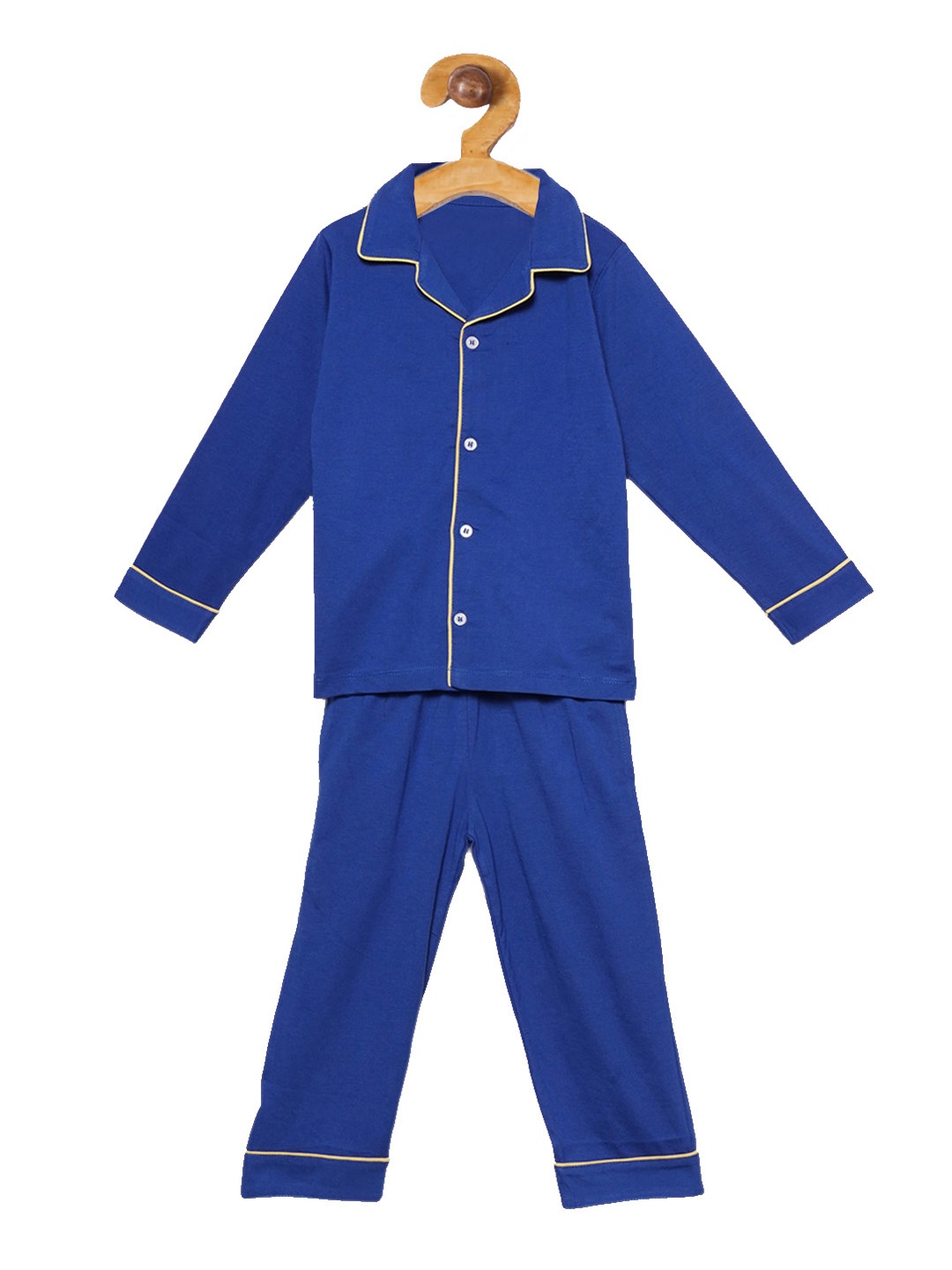 

Chipbeys Boys Blue Solid Night Suit