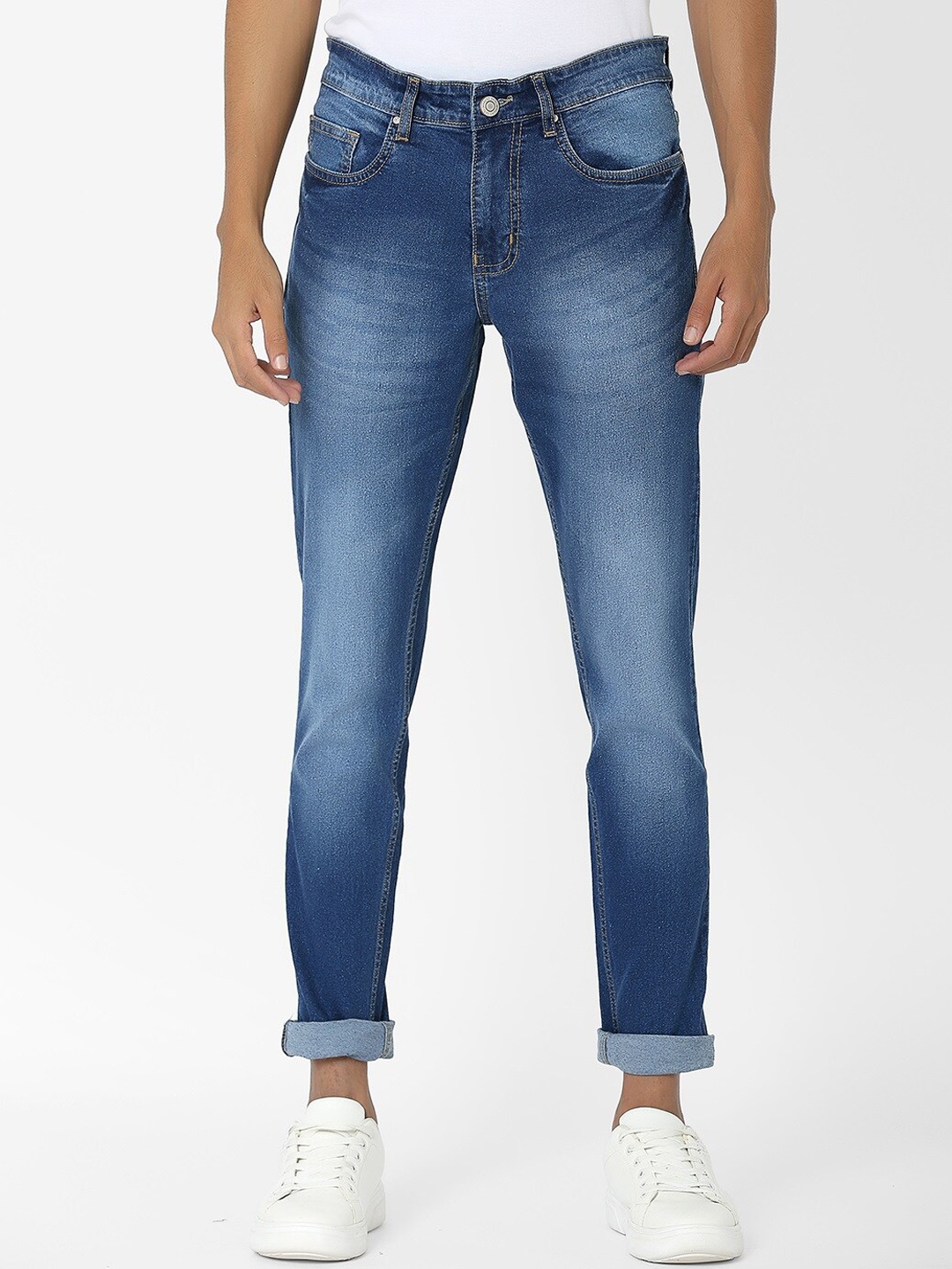 

MARCA Disati Men Blue Skinny Fit Mid-Rise Clean Look Jeans