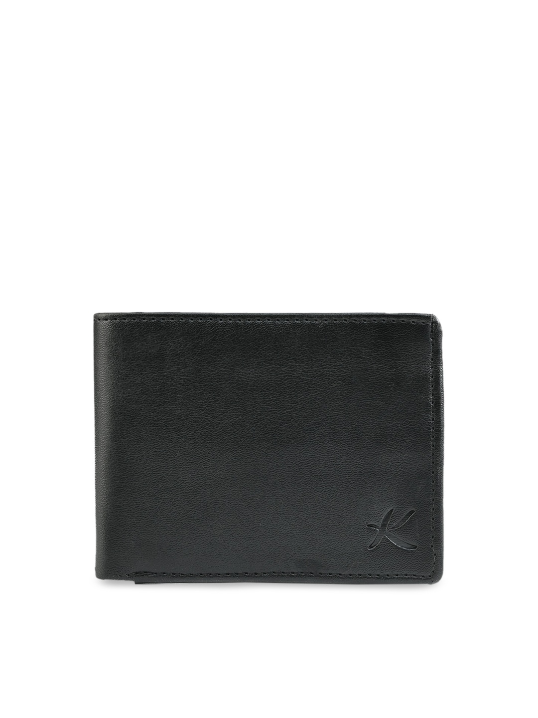 

Kastner Men Black Solid Two Fold Wallet