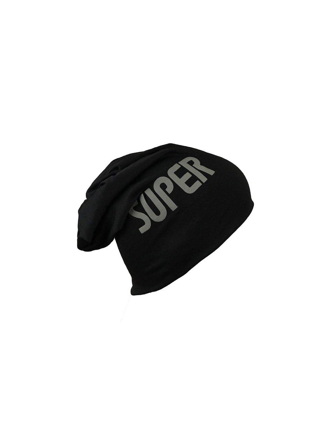 

iSWEVEN Unisex Black & Grey Printed Beanie
