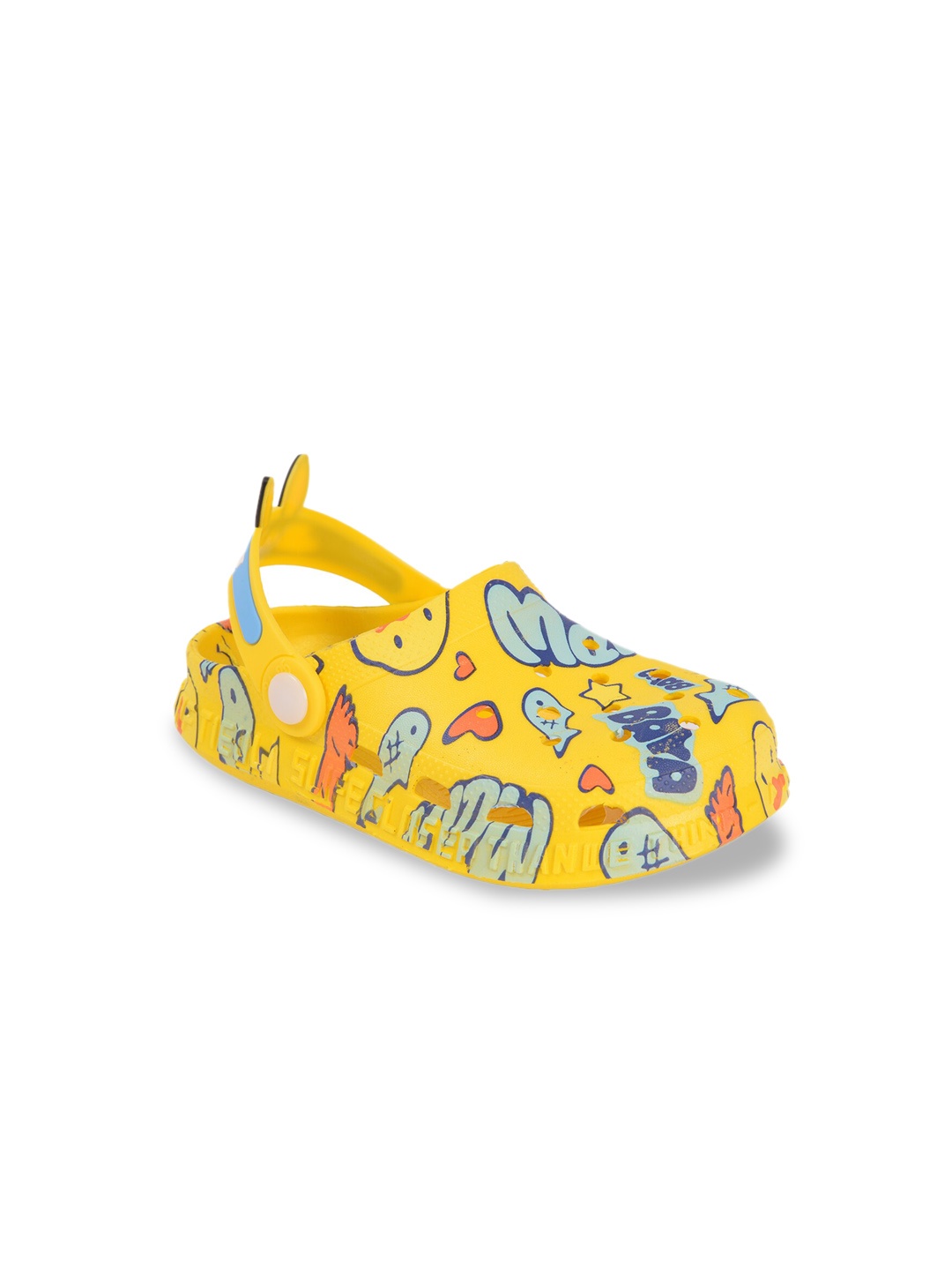 Yellow Bee Unisex Kids Yellow Clogs
