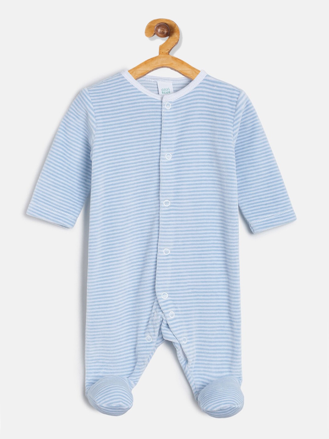 

MINI KLUB Infant Boys Blue & White Striped Sleepsuit