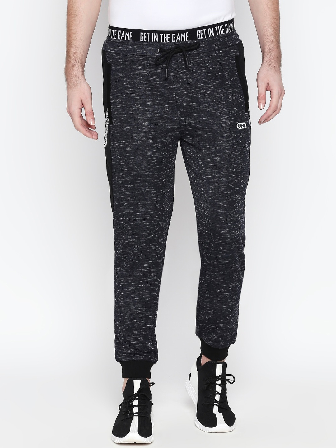 

Ajile by Pantaloons Men Grey Melange Solid Slim Fit Joggers
