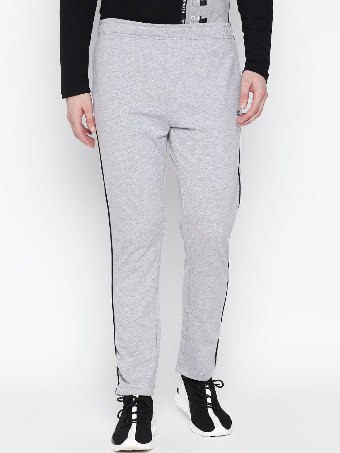 

Ajile by Pantaloons Men Grey Solid Slim Fit Track Pants