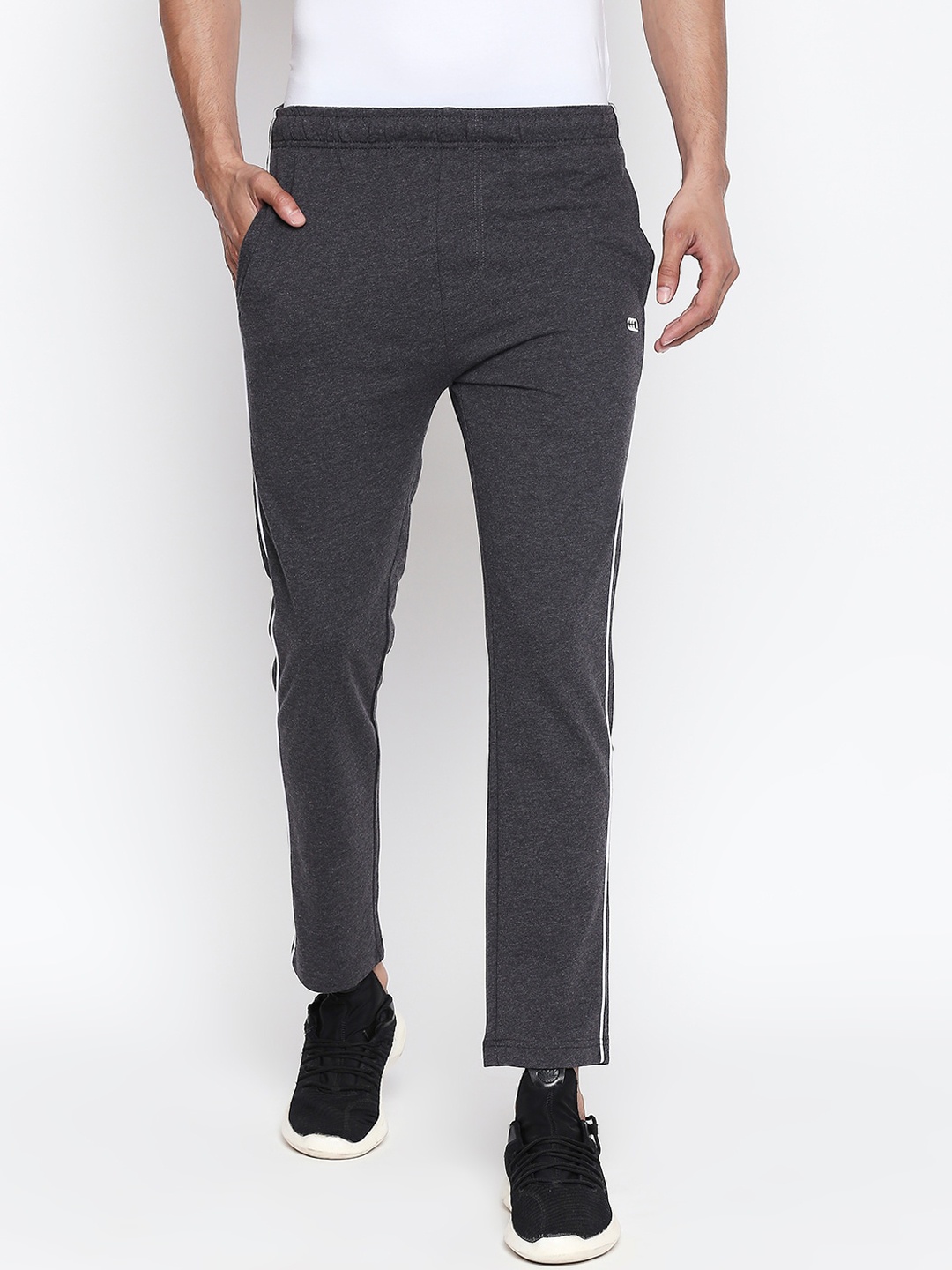 

Ajile by Pantaloons Men Grey Solid Slim-Fit Track Pants