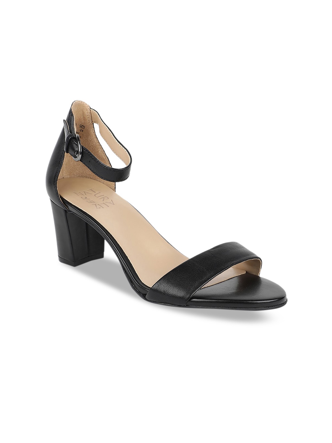 

Naturalizer Women Black Textured Sandals