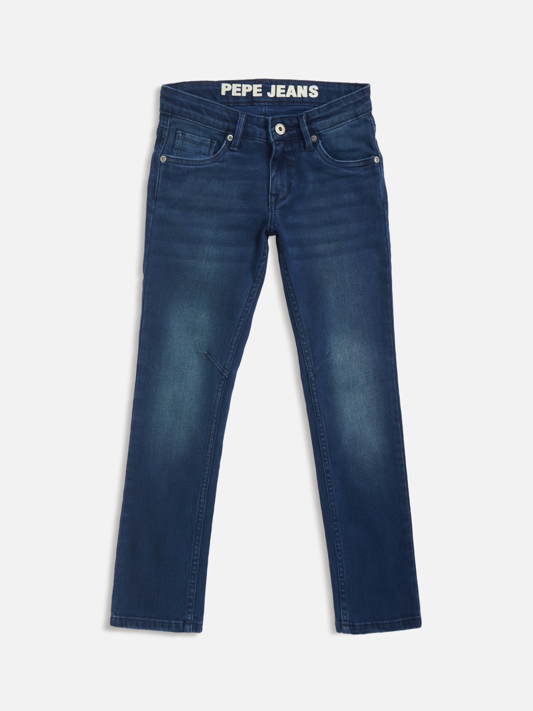 

Pepe Jeans Boys Blue Slim Fit Mid-Rise Clean Look Stretchable Jeans